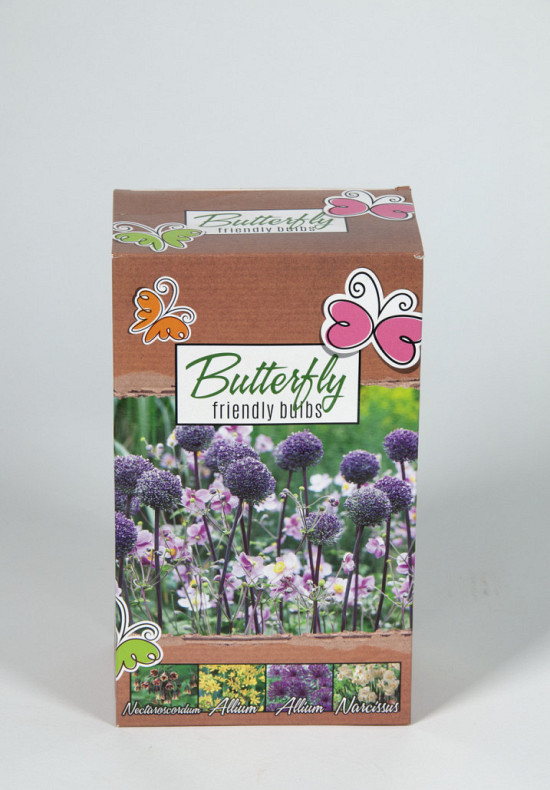 Butterfly  flowerbulb collection ( allium ,siculum , narcissus , anemone ) .